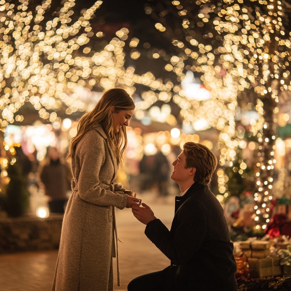 A timeless engagement ring from Hal Davis Jewelers, perfect for a holiday proposal.